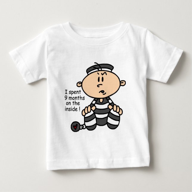 Camiseta De Bebé 9 meses en el preso interior del bebé (Anverso)