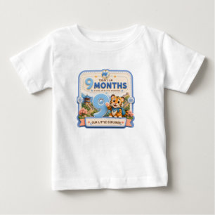 Camiseta De Bebé 9 Meses Hito del Bebé Pequeño Explorador