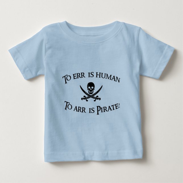 Camiseta De Bebé ¡A Arr es el pirata! (Anverso)