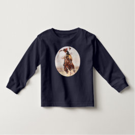 Camiseta De Bebé "A Bad Hoss" Bucking Bronco