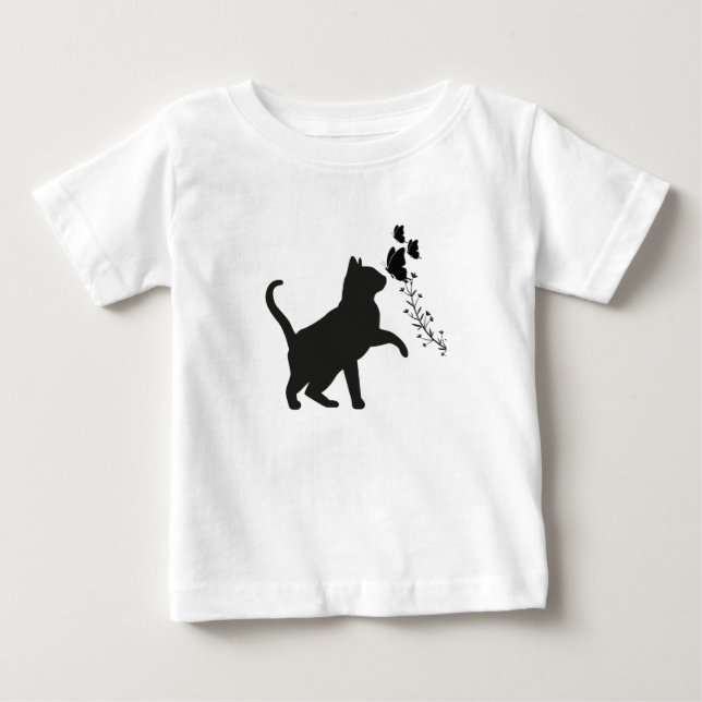 Camiseta De Bebé a cat (Anverso)