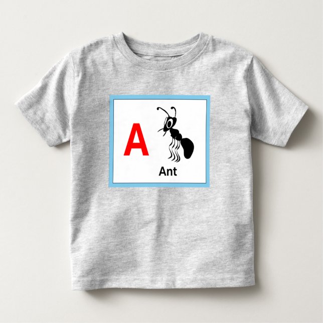 Camiseta De Bebé A es para Ant (Anverso)