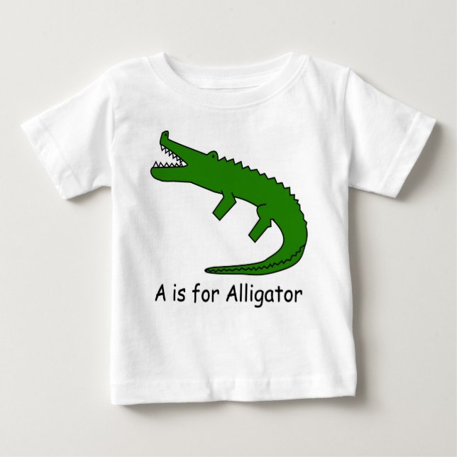 Camiseta De Bebé A es para el lagarto (Anverso)