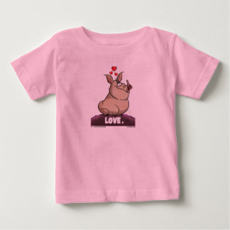 CAMISETA DE BEBÉ A. J. HOGG "LOVE" UNA PIEZA DE UN SOPORTE DE UN BE