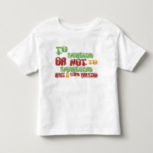 Camiseta De Bebé A la snowboard