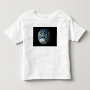 Camiseta De Bebé A la vista de la tierra que destaca la Antártida