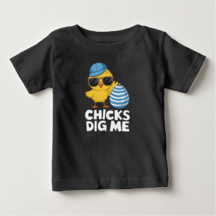 Camiseta De Bebé A las chicas les gusto la Pascua divertida búsqued