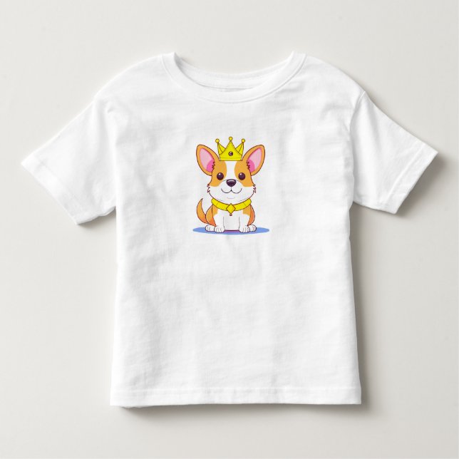 Camiseta De Bebé A little cute Corgi (Anverso)