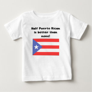 Camiseta De Bebé A medias puertorriqueño es mejor que ninguno
