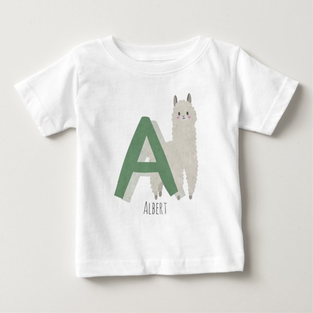 Camiseta De Bebé A para Alpaca (Anverso)