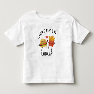 Camiseta De Bebé ¿A qué hora es el almuerzo?