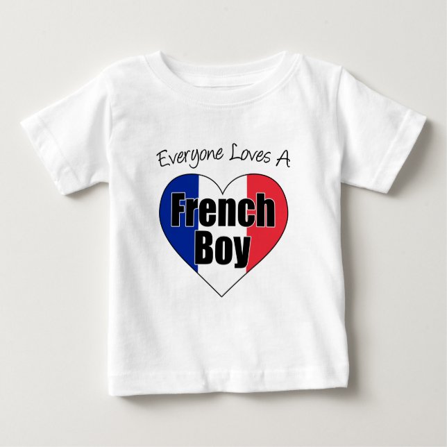 Camiseta De Bebé A todos les encanta el francés (Anverso)