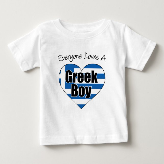 Camiseta De Bebé A todos les encanta el griego (Anverso)