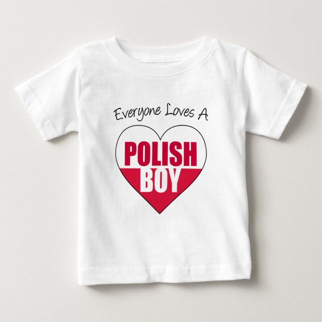 Camiseta De Bebé A todos les encanta el polaco (Anverso)