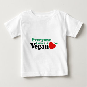 Camiseta De Bebé A todos les encanta un vegan