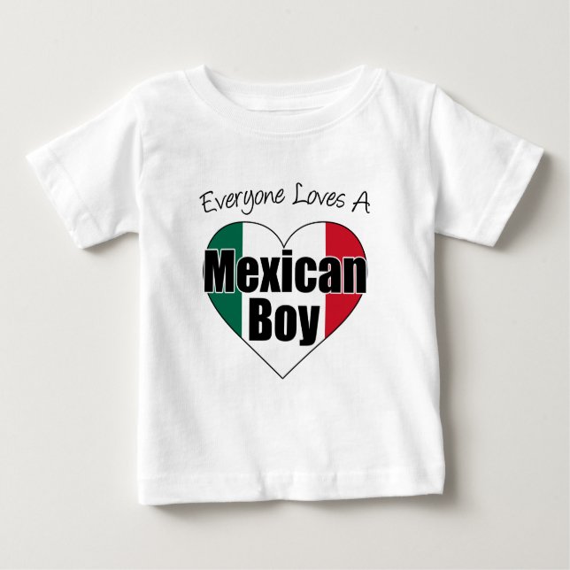 Camiseta De Bebé A todos les gusta el niño mexicano (Anverso)
