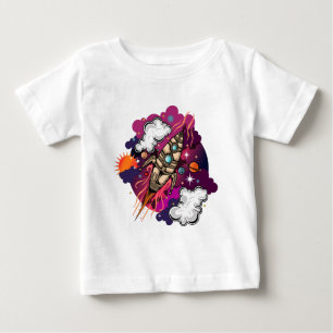Camiseta De Bebé A Través De La Galaxia