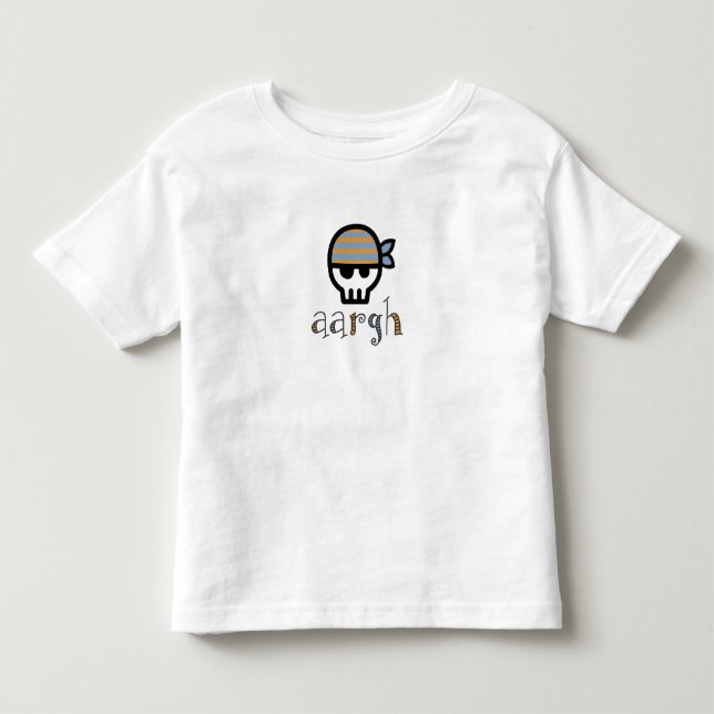 Camiseta De Bebé Aargh Boy Pirate Skull (Anverso)