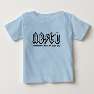 Camiseta De Bebé AB/CD - ¡Consiga listo PARA LEER!