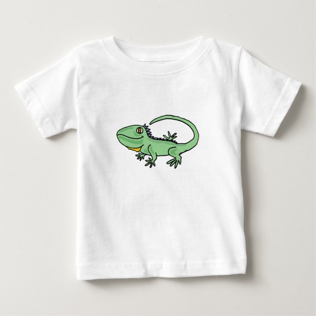 Camiseta De Bebé AB-Personalizado Iguana Bebé (Anverso)