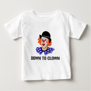 Camiseta De Bebé Abajo al chiste divertido del humor del payaso