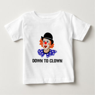 Camiseta De Bebé Abajo al chiste divertido del humor del payaso