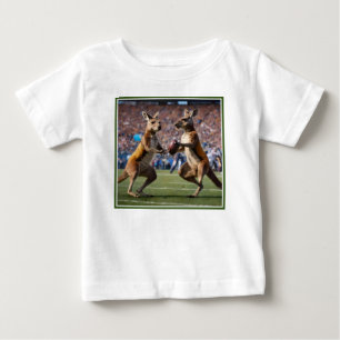 Camiseta De Bebé "Abajo la acción: Kangaroos jugando las reglas aus