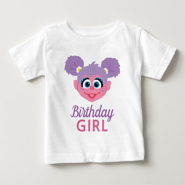 Camiseta De Bebé Abby Cadabby | Cara de Flor | Cumpleaños (Anverso)