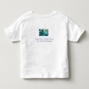 Camiseta De Bebé ABC by the Sea - Aprende, juega, protege con azul