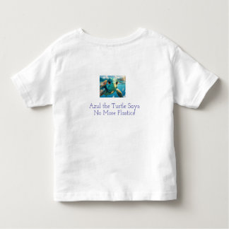 Camiseta De Bebé ABC by the Sea - Aprende, juega, protege con azul