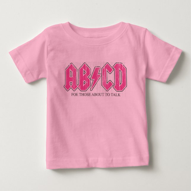 CAMISETA DE BEBÉ ABCD BABY T-SHIRT (Anverso)