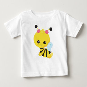 Camiseta De Bebé Abeja, Abeja Pequeña, Abeja Miel, Flores