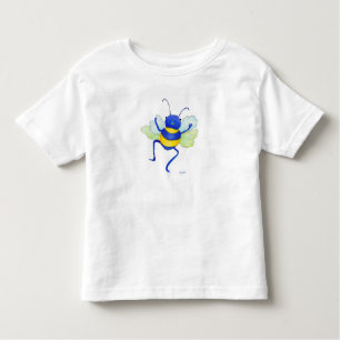 Camiseta De Bebé abeja azul zumbante