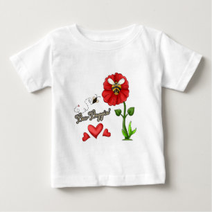 Camiseta De Bebé Abeja Boppin en Flor