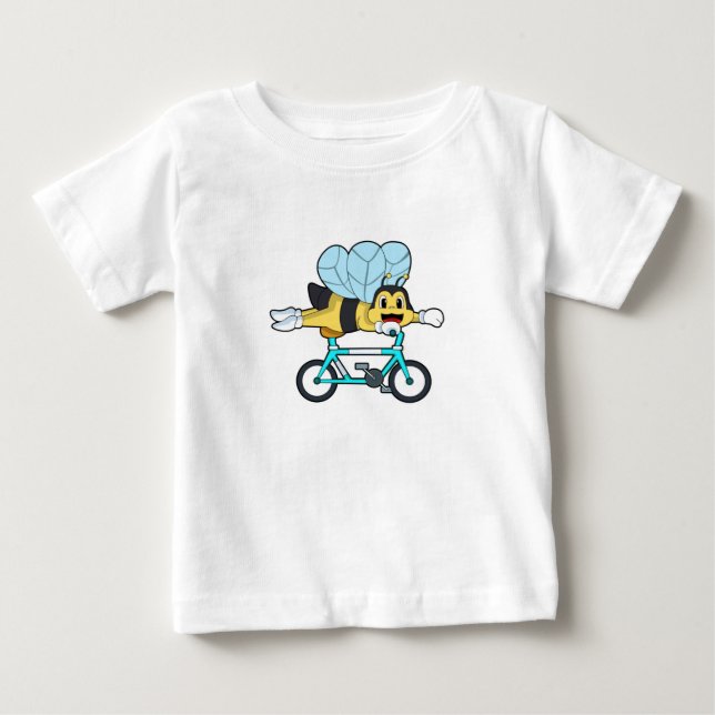 Camiseta De Bebé Abeja con bicicleta (Anverso)
