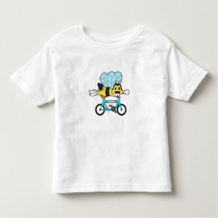 Camiseta De Bebé Abeja con bicicleta
