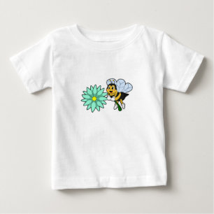 Camiseta De Bebé Abeja con flor.PNG
