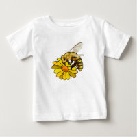 Abeja con flores