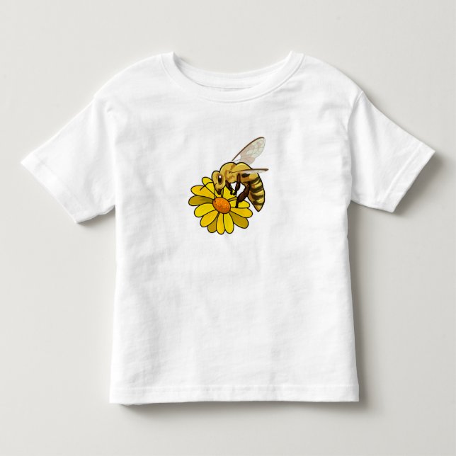 Camiseta De Bebé Abeja con flores (Anverso)