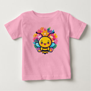 Camiseta De Bebé Abeja de dibujos animados adorable