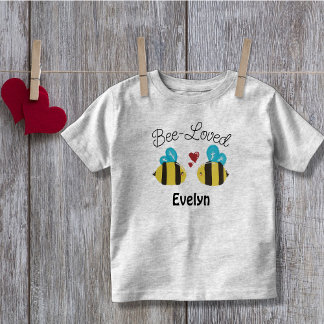 Camiseta De Bebé Abeja divertida personalizada