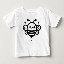 Camiseta De Bebé Abeja dulce de miel - Kawaii Lursery Line Art
