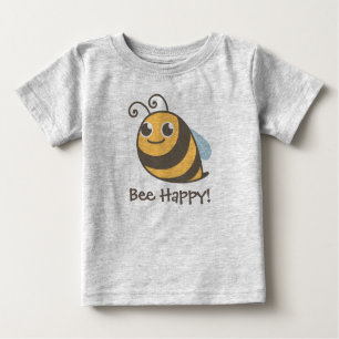 Camiseta De Bebé ¡Abeja feliz! Manosee la abeja