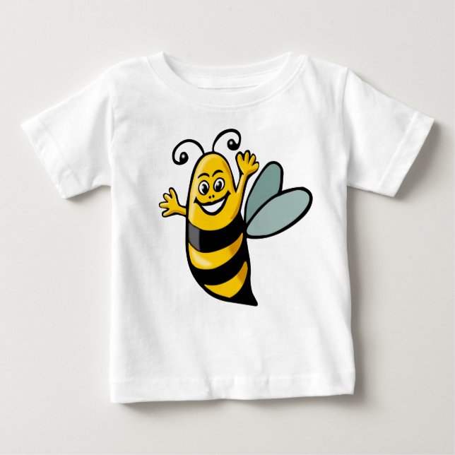 Camiseta De Bebé Abeja feliz - Personalizado (Anverso)
