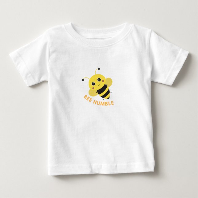 Camiseta de bebé abeja linda y humilde (Anverso)