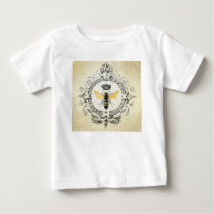 Camiseta De Bebé abeja reina francesa vintage moderna