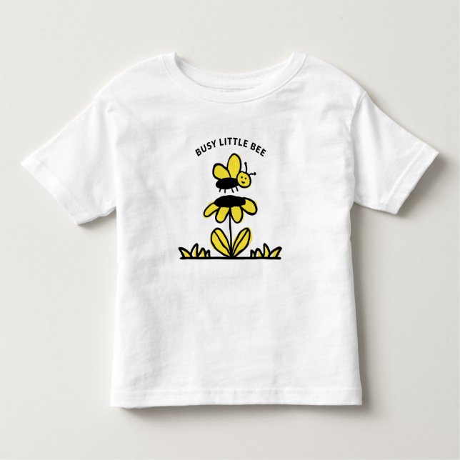 Camiseta De Bebé Abeja y flor (Anverso)