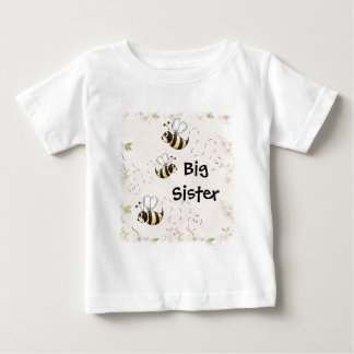 Camiseta De Bebé Abejas de campo lindo Gran Hermana