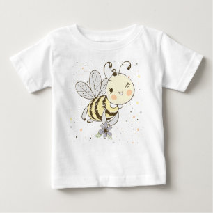 Camiseta De Bebé Abejas, Hadas Y Abejas Infantiles En Patrón Sin Ma