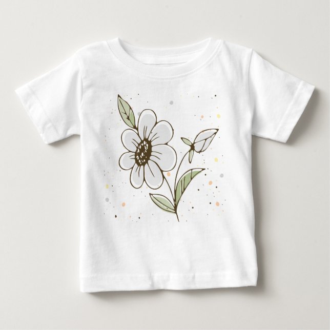 Camiseta De Bebé Abejas, Hadas Y Abejas Infantiles En Patrón Sin Ma (Anverso)